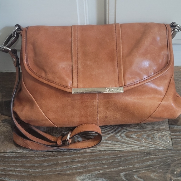 b. makowsky Handbags - B. Makowsky Crossbody Leather Purse Bag Orange